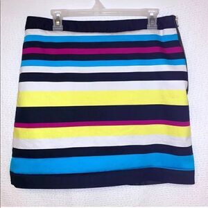 Worthington Vibrant Striped Mini Skirt 14